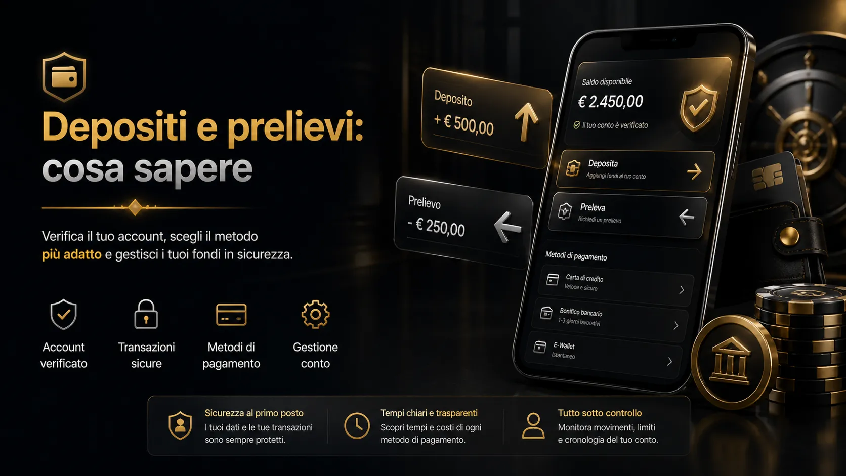 Depositi e prelievi su ZetCasino con metodi di pagamento e verifica account